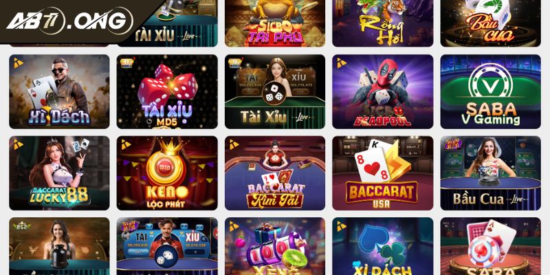 BBIN Casino AB77 Khám phá Sảnh Chơi Đẳng Cấp Quốc Tế 2025 2 Kho game BBIN Casino AB77 đồ sộ